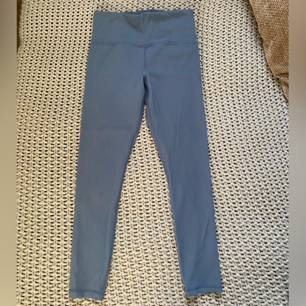 Athleta Blue Elation Ribbed Tight